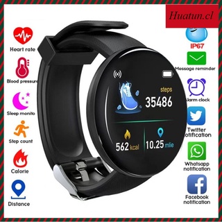 [HUATUN] Reloj Inteligente D18S Con Pantalla Redonda Bluetooth/Monitor De Salud