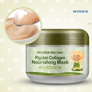 [winnie] bioaqua colágeno nutrir máscara para dormir hidratante limpieza cara cuidado de la piel (1)