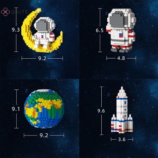 Astronauta Bloques De Construcción Estación Espacial Luna Cohete Satélite Figura Ladrillos Montessori Constructor Juguetes Para Niños Regalos