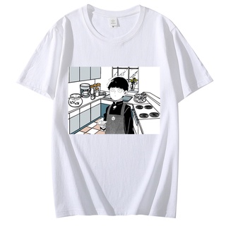 Verano Anime divertido Mob Psycho 100 cocina camiseta para hombres lindo Manga camiseta de Manga corta Anime camiseta ropa