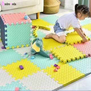 Alfombra de juego para niños de espuma eva antideslizante de espuma suave costuras de piso alfombra cada 30 x 30 cm