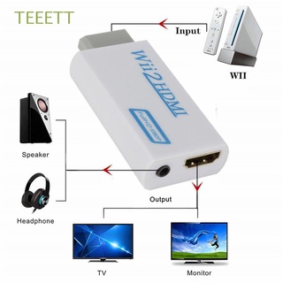 TEEETT Nuevo Convertidor Wii A HDMI 3.5MM Wii2HDMI 1080P Monitor Pantalla Audio HD Adaptador/Multicolor