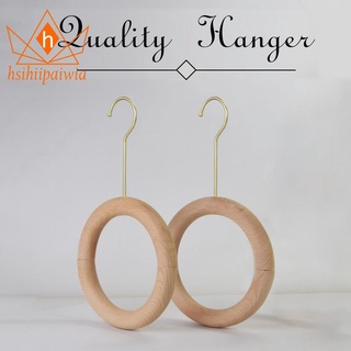 2 piezas de gancho circular de madera para tienda de ropa, 360, girar en forma de s (1)