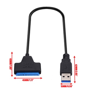 Cable Adaptador De Disco Duro USB 3.0 A 2.5 " SATA III UASP Convertidor Para SSD/HDD JfSmart (8)