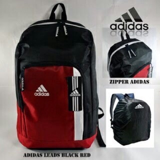 Barato Adidas portátil mochilas baratas mochilas escolares bolsas deportivas - negro rojo