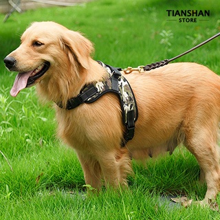 tianshan arnés grande para perros, suave y ajustable, arnés de entrenamiento para mascotas, correa de mano