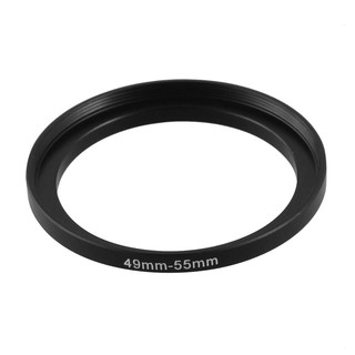 reemplazo de filtro de lente de cámara de 49 mm-55 mm adaptador de anillo de paso hacia arriba