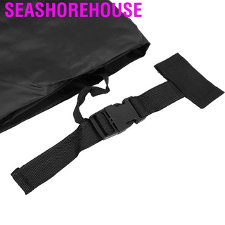 Seashorehouse Universal negro Oxford tela caravana cubierta de remolque frontal Protector escudo con luces LED (5)