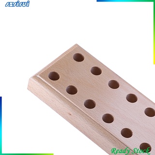 1pc 16 agujeros resistente a alicates de madera bloque Base de escritorio para 8 alicates paleta de madera