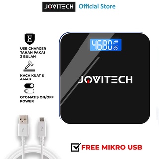 Jovitech báscula Digital de cuerpo con carga USB antirrompación de peso corporal escala de grasa con LCD 180 kg