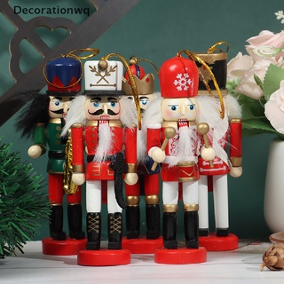 (decorationwq) 12 cm de madera de cascanueces soldado decoración de niños feliz navidad decoración en venta