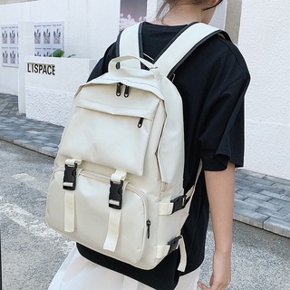 Harajuku Estilo Oscuro Moda Cool Schoolbag Mujer Retro Estudiante Grande Mochila Herramienta