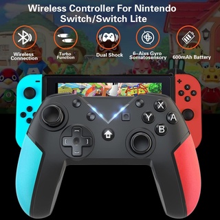 Gamepad inalámbrico compatible con bluetooth para Nintendo Game Controller para consola de interruptores con mango de 6 ejes ele
