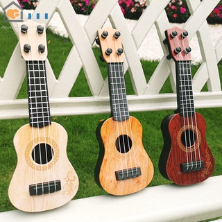 Mini Niños Simulación Grano De Madera Ukelele Guitarra Clásica Juguetes Instrumento Musical Educación Interés Cultivo Juguete