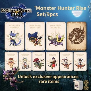 Para Nintendo switch monster Hunter Rise Cartão Amiibo Resent Tigre dragon Ailu Gato Ns Jogo Reward Cartão acessórios (1)