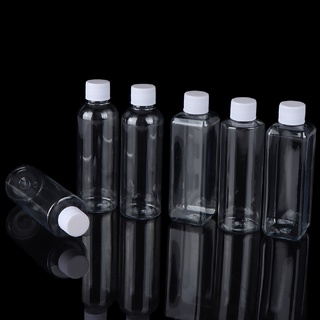 2 botellas de agua transparentes de 100 ml para mascotas, plástico vacío, recipientes de bebida blanda {bigsale}