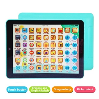 Chino-inglés bilingüe tableta de ordenador aprendizaje máquina de educación Ipad juguetes educativos para niños Permainan Kanak Playset Boy Mainan