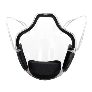 cubierta facial transparente duradera escudo reutilizable transparente plástico boca escudo