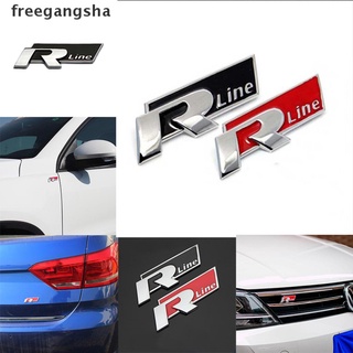 [rfe] etiqueta engomada del emblema de la línea rline de metal del maletero del coche para vw cc gti passat fcx