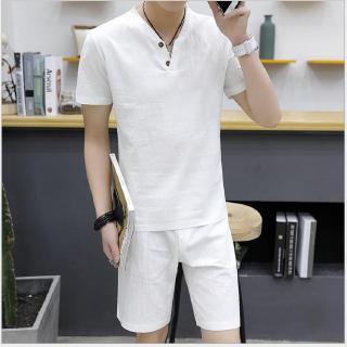 2pcs (sahirt + pantalones) baju camiseta baju kasut baju t shirt: polo de los hombres camisa de manga corta camiseta de verano camisa de los hombres casual camisa de manga corta (5)