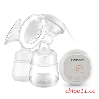 chloe11 Kit Eléctrico De Doble Extractor De Leche Con 2 Botellas USB Potente Masajeador De Senos