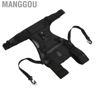 Manggou Multifunction Dual Camera Strap Nylon Adjustable Multi Carrier Chest Harness