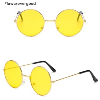 fgco lentes de sol redondos vintage para mujer/lentes de color con marco de metal/lentes de sol calientes