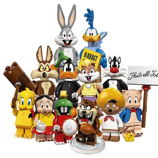 Looney Toons Building Blocks Minifigures Bugs Bunny Cartoon Toys Figure 91001-91012