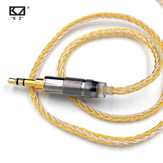 Kz auriculares oro plata chapado mezclado cable de actualización auriculares cable para ZSN ZS10 Pro AS10 AS06 ZST ES4 ZSN Pro BA10 AS16