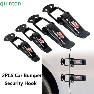 Quinton 2 piezas parachoques gancho de seguridad de camión campana Clip accesorios de liberación rápida sujetadores duraderos para carreras de alta calidad Clip Kit de piezas exteriores