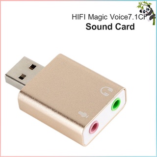 Externa USB Audio tarjeta de sonido USB a Jack convertidor de 3.5 mm adaptador de auriculares micrófono tarjeta de sonido auriculares virtuales 7.1 Ch micrófono