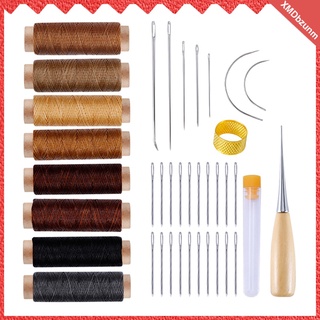 38 piezas de cuero herramientas de artesanía de cuero herramientas de costura de mano herramientas de costura