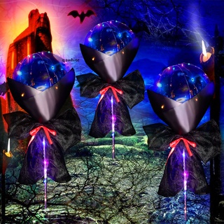 qawhite - globos de halloween (3 unidades, 22 pulgadas, luz led, globos co)