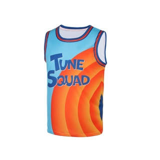 Nba Legend Space Jam2 Micheal Jordan 6 naranja y azul Tune Squad Jersey (3)