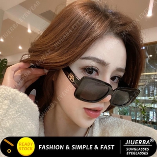 （JIUERBA）Gafas de sol estilo coreano Retro Ulzzang para mujer protección anti UV400 accesorios para gafas (1)