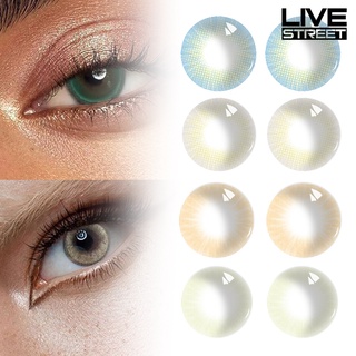 livestreet 1 par de lentes de contacto de ojos de adaptación rápida saludable hema belleza cosméticos lentes de contacto para mujer