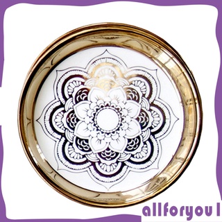 Plato pequeño De cerámica con estampado delicado (4)