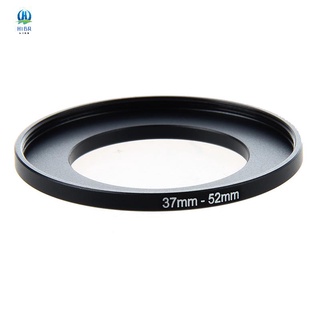 filtro de lente de cámara paso up anillo 37mm a 52mm adaptador negro