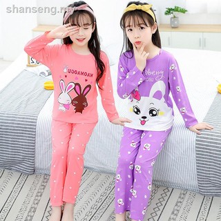 Pijamas de los niños primavera y otoño niñas pequeñas de manga larga niños trajes Tianbao delgado aire acondicionado servicio a domicilio