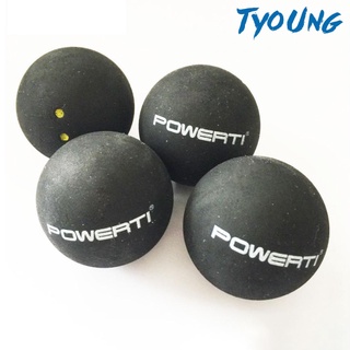 [Tyoung] paquete de 3 bolas de goma de doble punto amarillo Squash pelotas de entrenamiento de carreras (9)