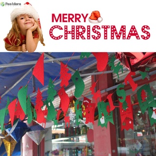 pandora home colgando banderas decoración de fiesta árboles navidad banderas festival alce muñeco de nieve calcetines feliz navidad santa claus bandera