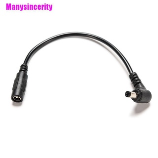 [Manysincerity] Dc enchufe de alimentación x mm macho ángulo recto a x mm hembra Cable adaptador