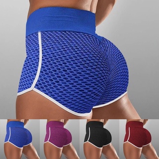 Pantalones cortos deportivos de Yoga pantalones cortos botín Butt Lift gimnasio cintura alta pantalones calientes señoras