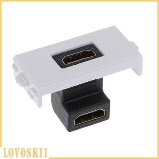 [Lovoski1] módulo de enchufe de pared HDMI Universal con conector de 90 grados directamente enchufe (4)