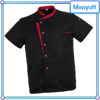 [Moayutt] chamarra De Chef unisex con Manga corta/abrigo Para hombre/ropa Para hombre/mujer