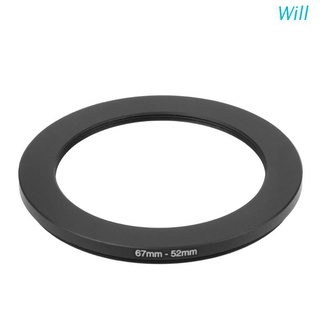 Will 67mm a 52mm Metal Step Down anillos adaptador de lente filtro cámara herramienta accesorio nuevo