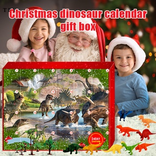 calendario de navidad de adviento con 24 dinosaurios juguete de navidad media de juguete cuenta atrás para navidad para niños