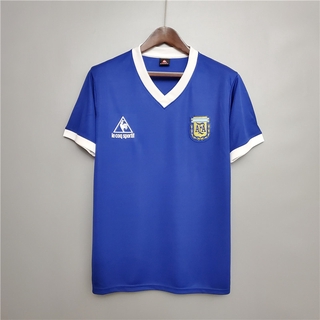 Camiseta De fútbol De Argentina retro 1986 visitante la mejor calidad tailandesa