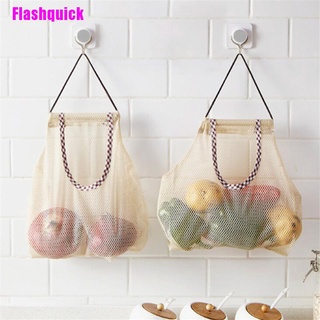 [Flashquick] Bolsa colgante de papa de cebolla vegetal para cocina, ajo, jengibre, malla de almacenamiento