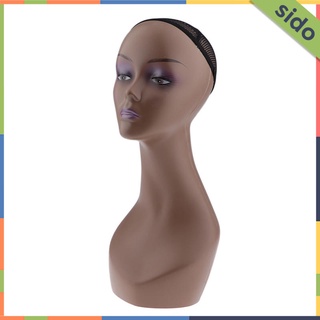 [Sido] Maniquí mujer 18" estilo de vida plástico maniquí modelo cabeza para pantalla pelucas